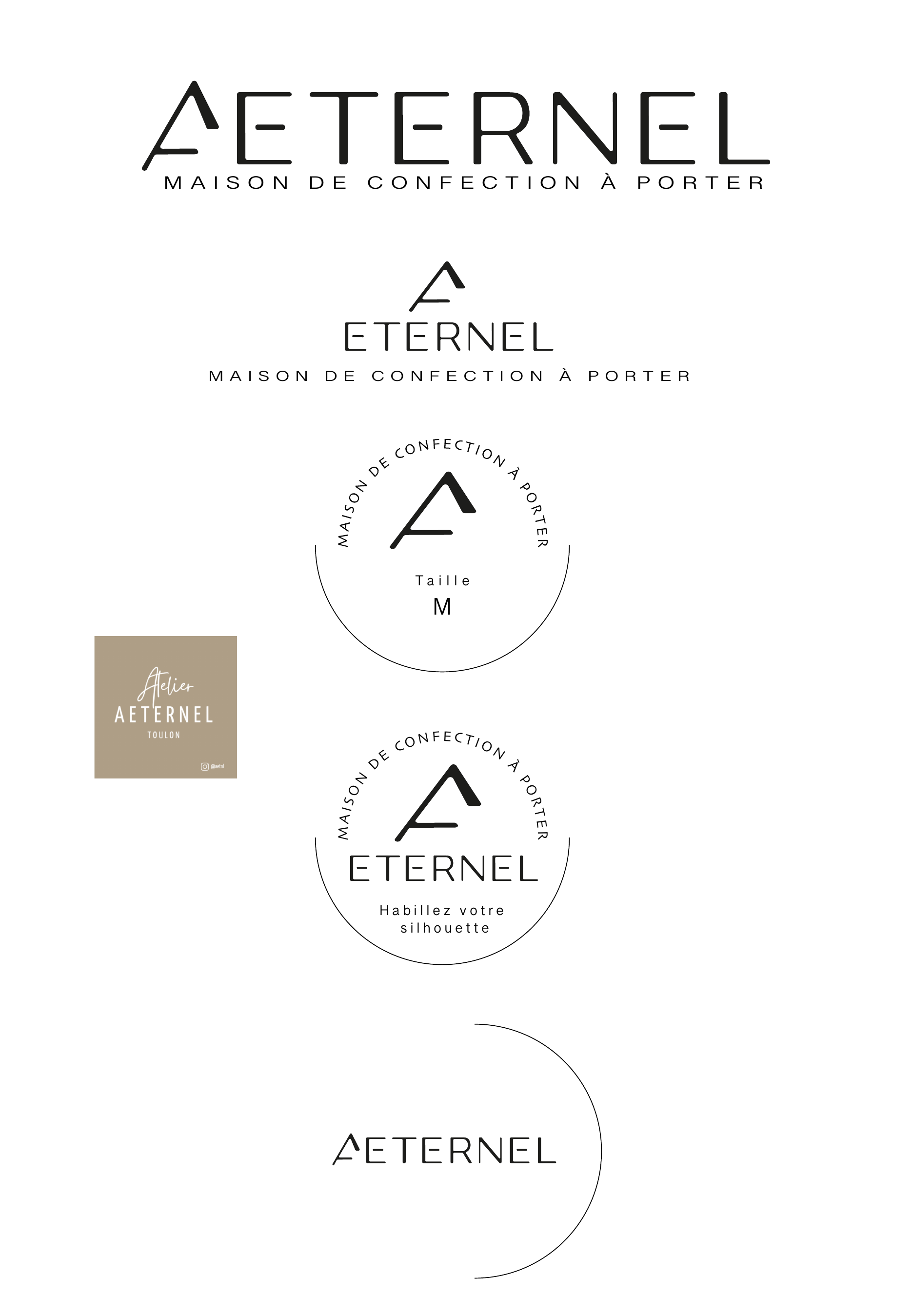 Recherches de logotype Aeternel — planche 2