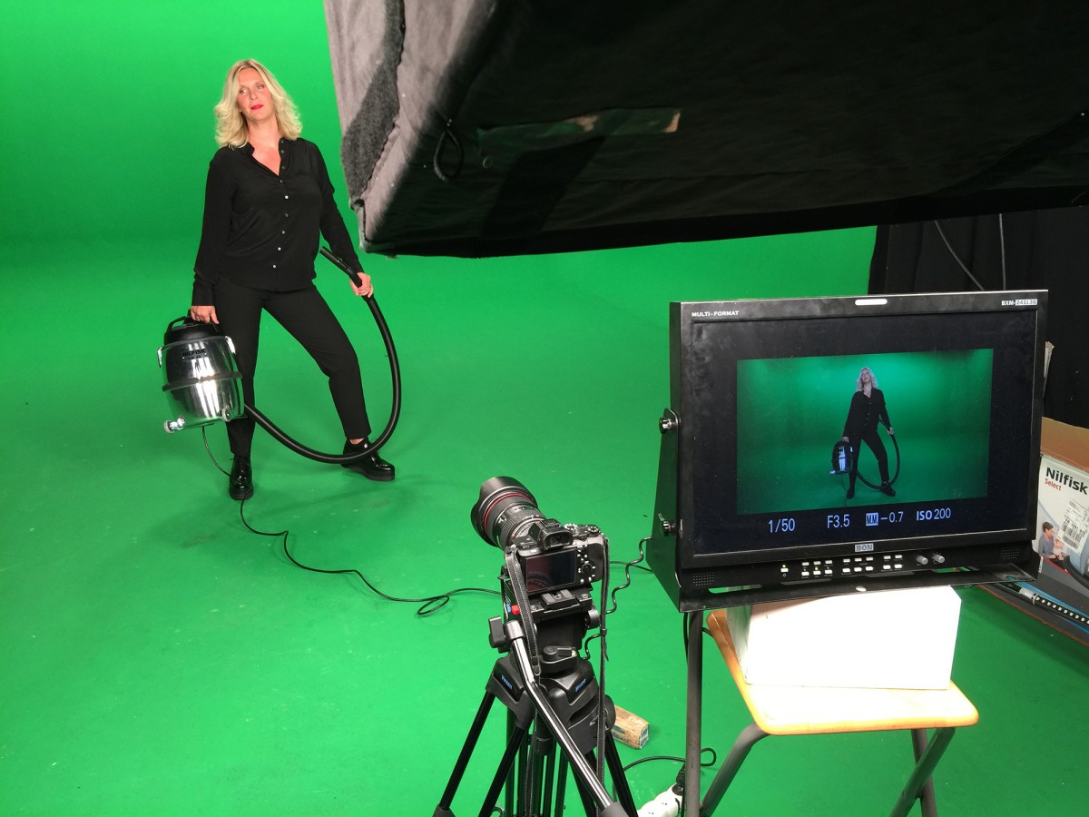 Tournage sur fond vert Nilfisk