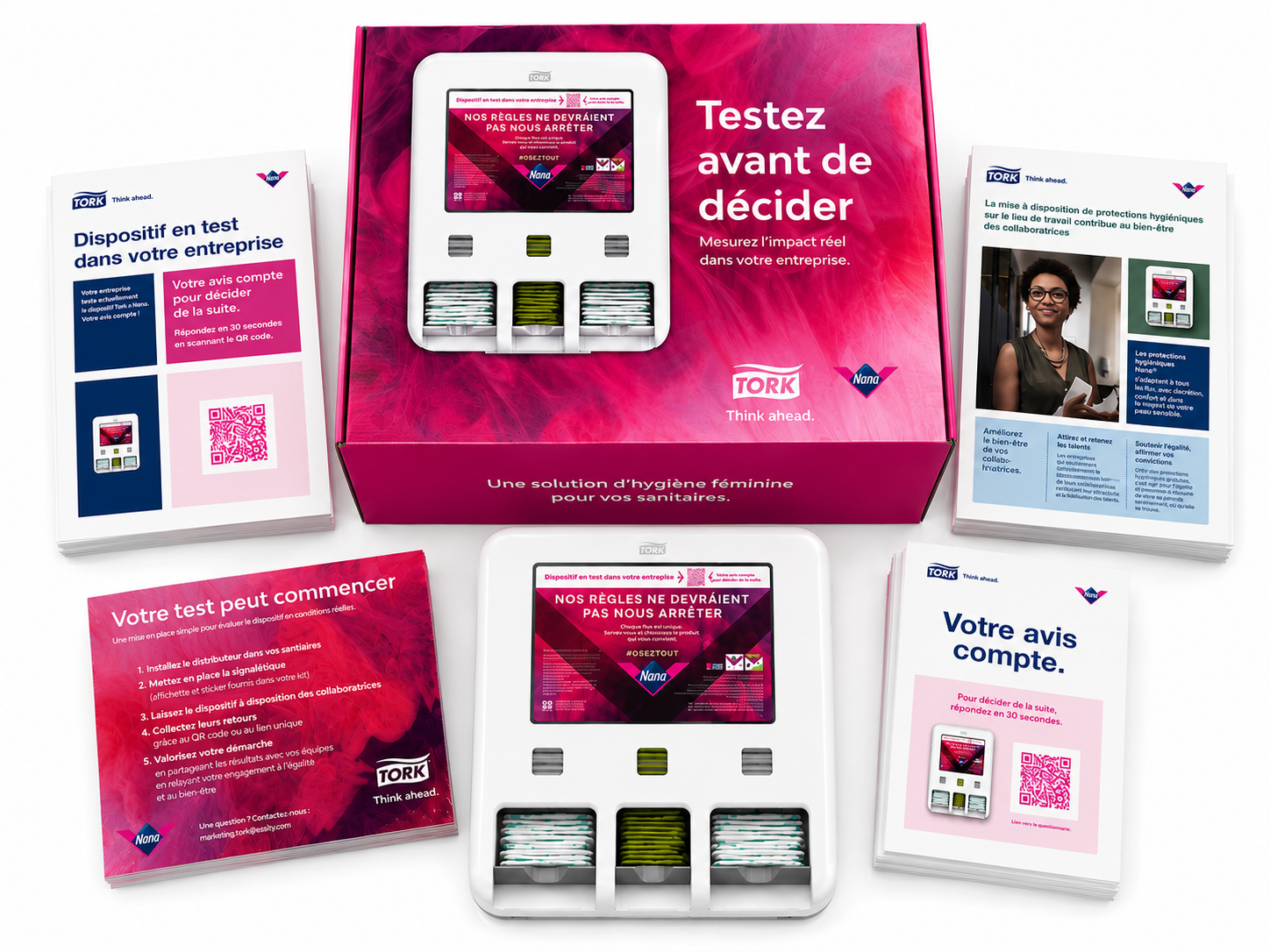 Vue d’ensemble du dispositif Tork x Nana